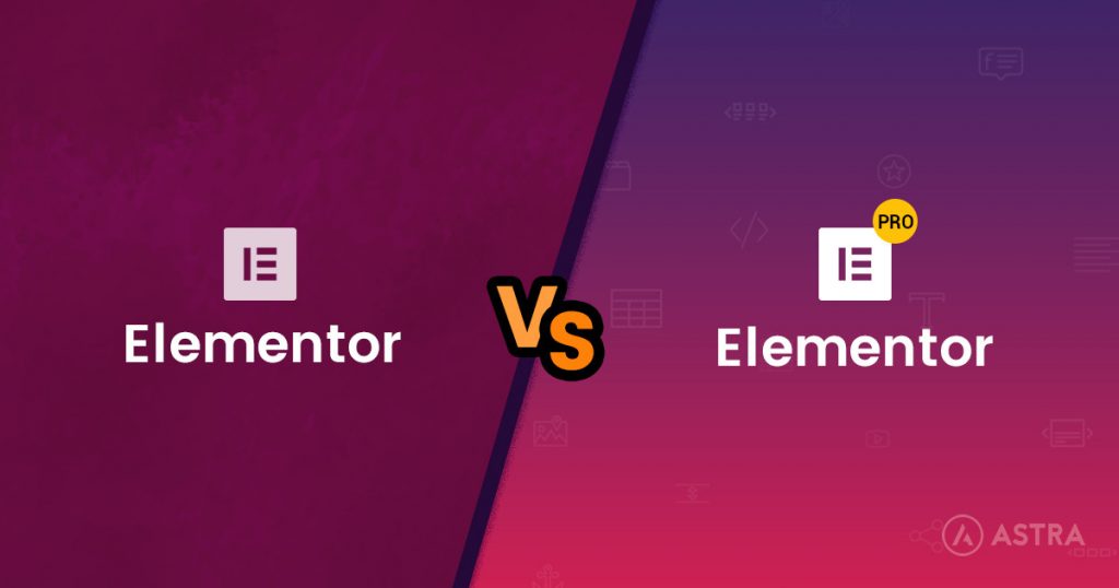 Elementor vs Elementor Pro
