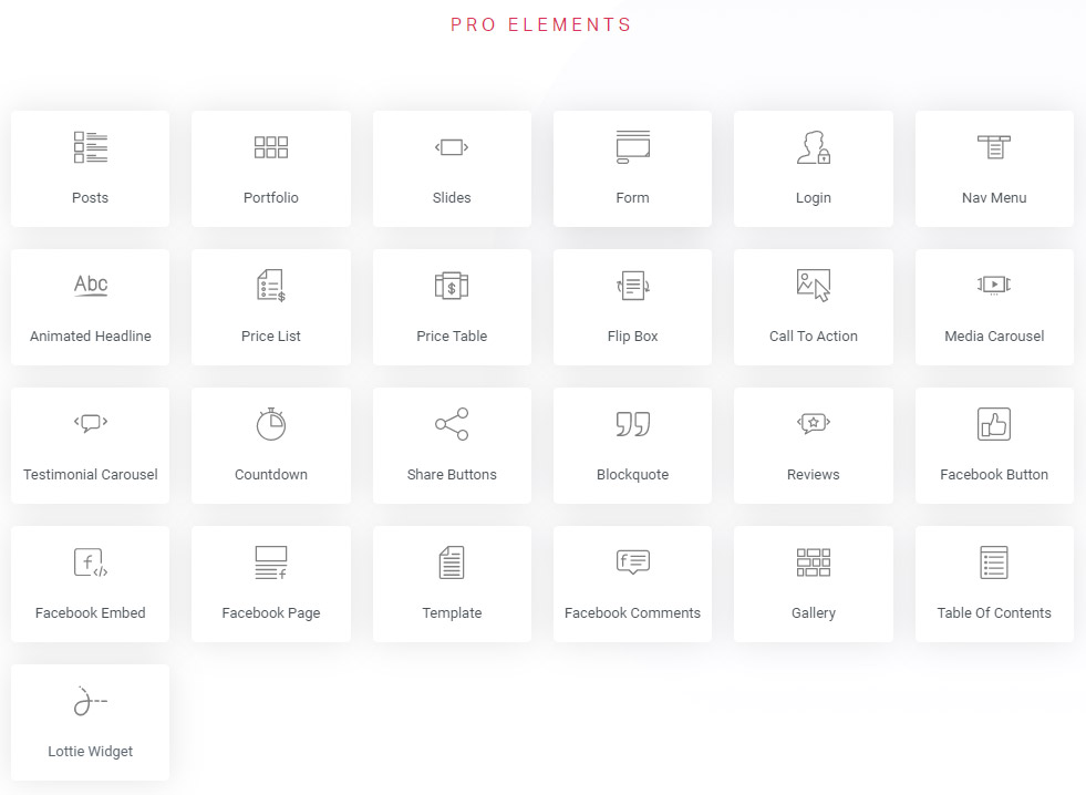 Elementor pro elements image