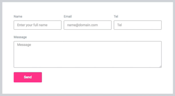 Image for simple form fields