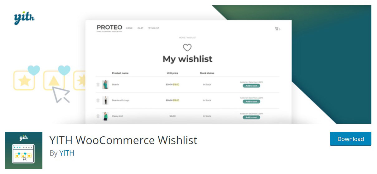 WooCommerce wishlist plugin