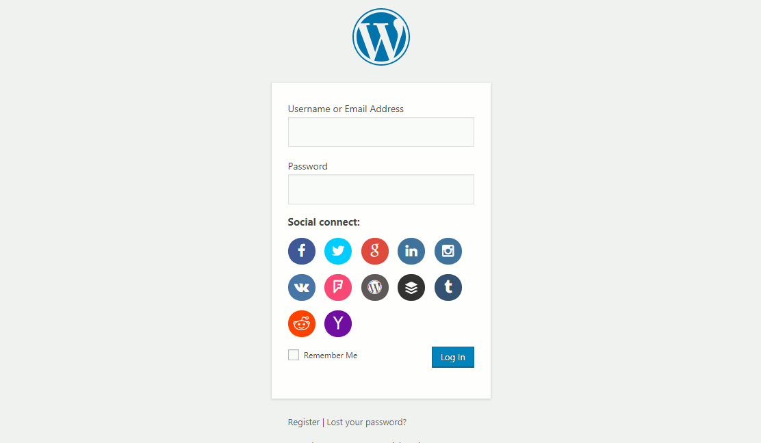 Accesspress social login front end