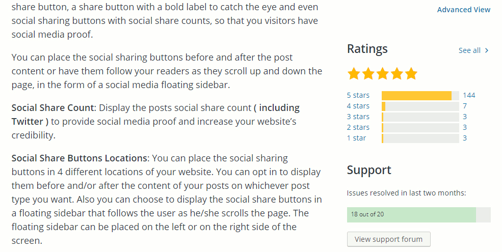 Check Plugin Reviews on WordPress Page