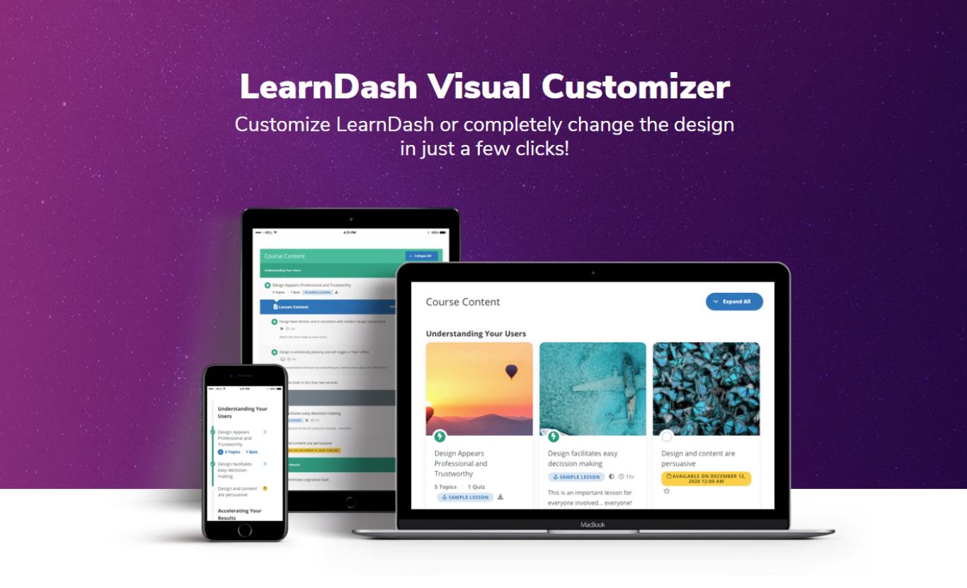 LearnDash Visual Customizer.