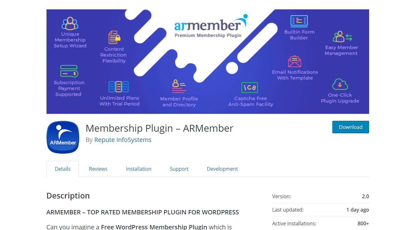 ARMember plugin