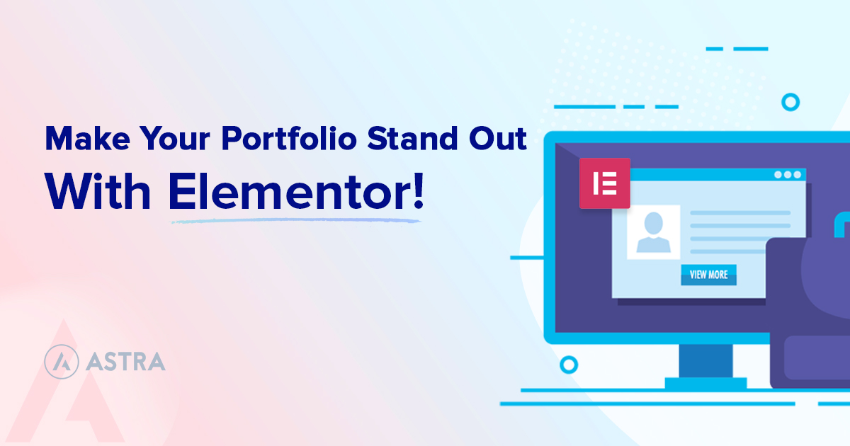 how to create your portfolio stand out with elementor banner