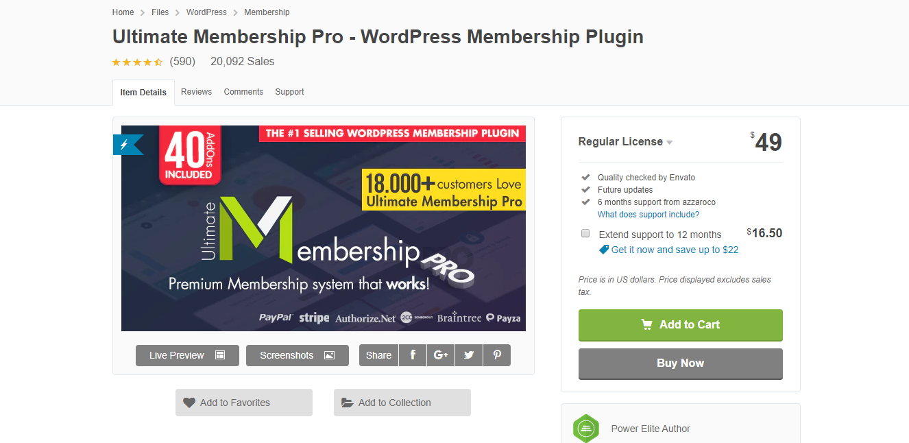 Ultimate Membership Pro WordPress plugin