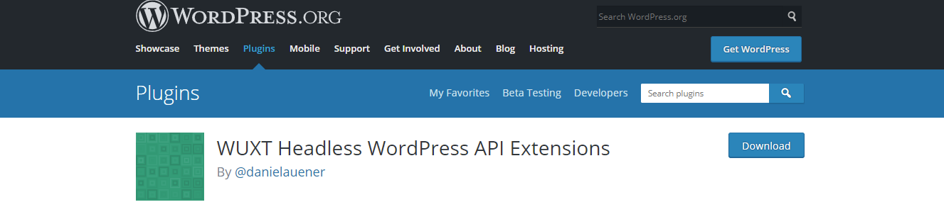 headless wordpress extension