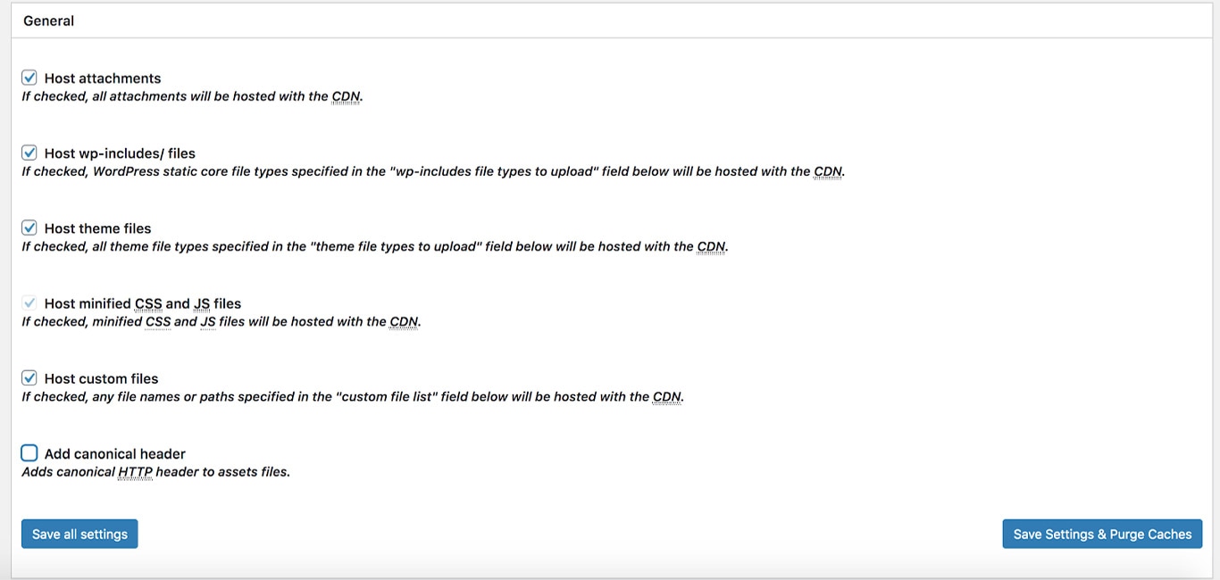 W3 Total cache CDN compatibility