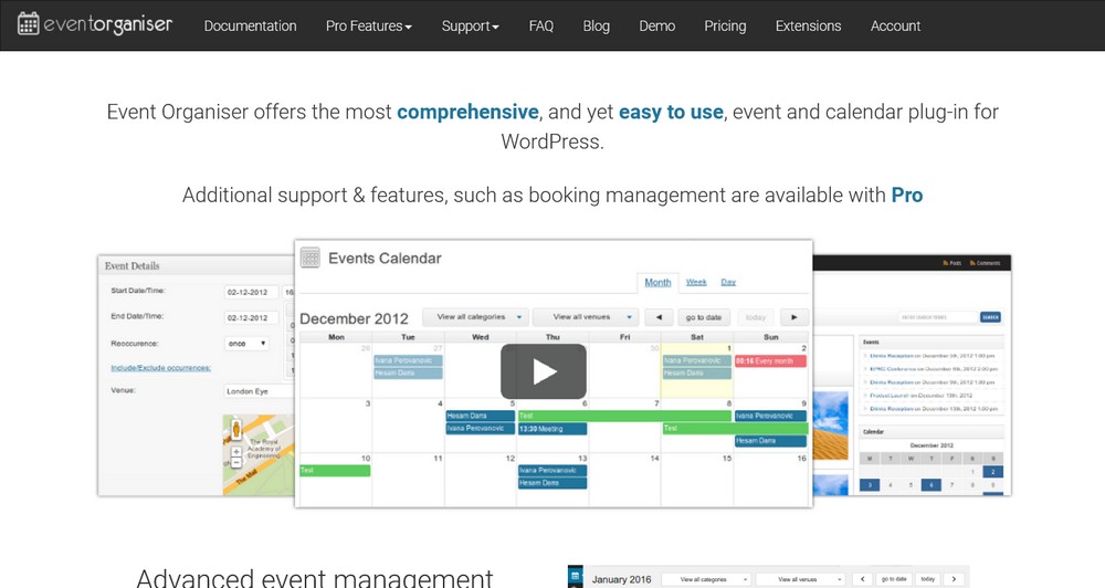 EventOrganiser WordPress plugin