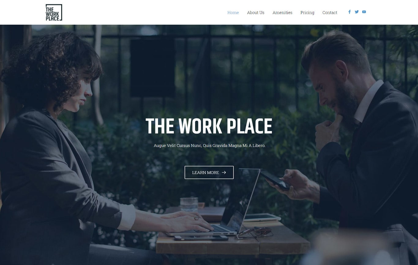 Co working space brizy template