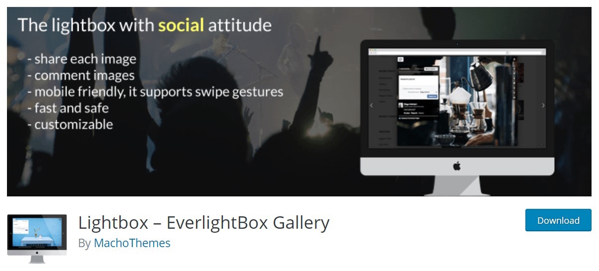 Lightbox plugin site image