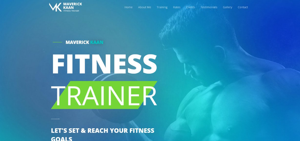 Astra Fitness Trainer demo site