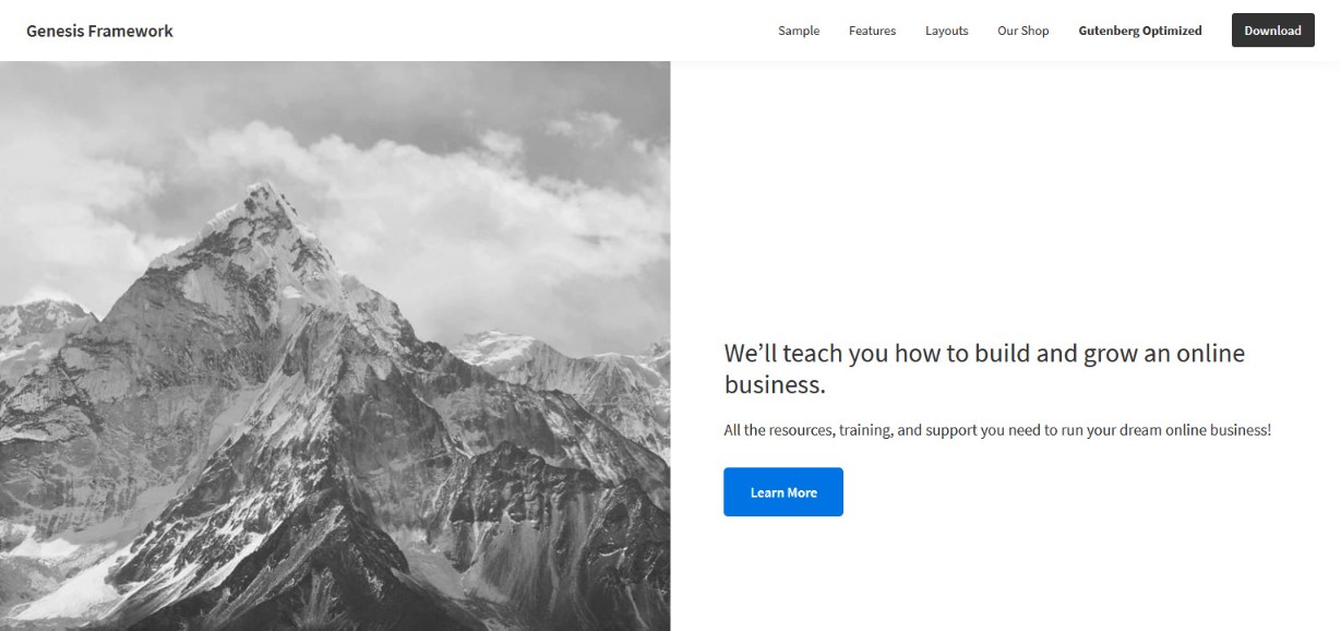 Genesis simple wordpress theme