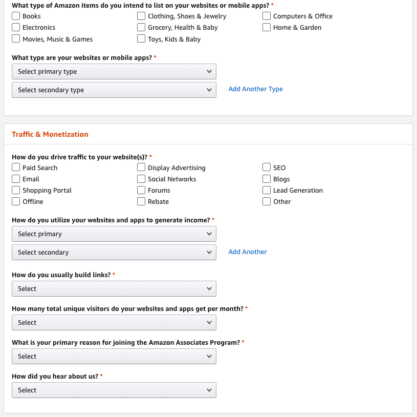 Amazon associates setup 4