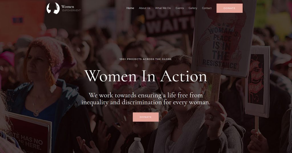 Astra Women Empowerment NGO template