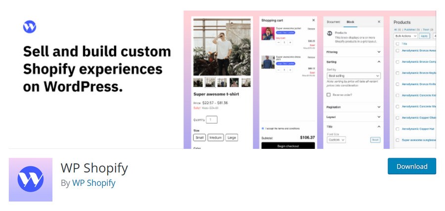 WP Shopify WordPress plugin