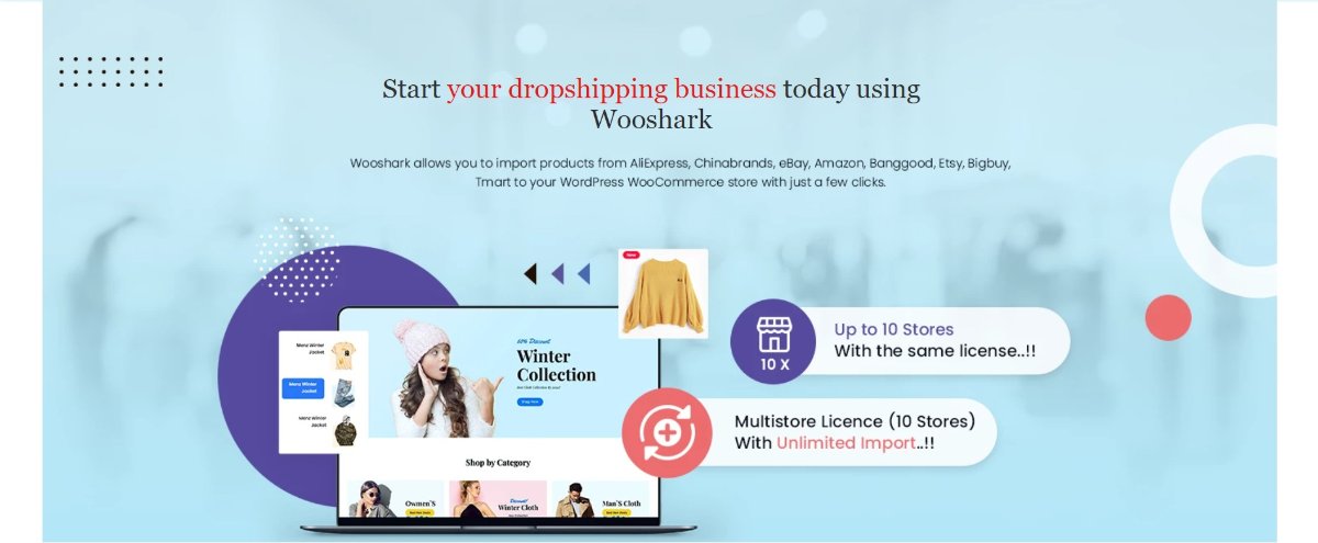 Wooshark woocommerce dropshipping