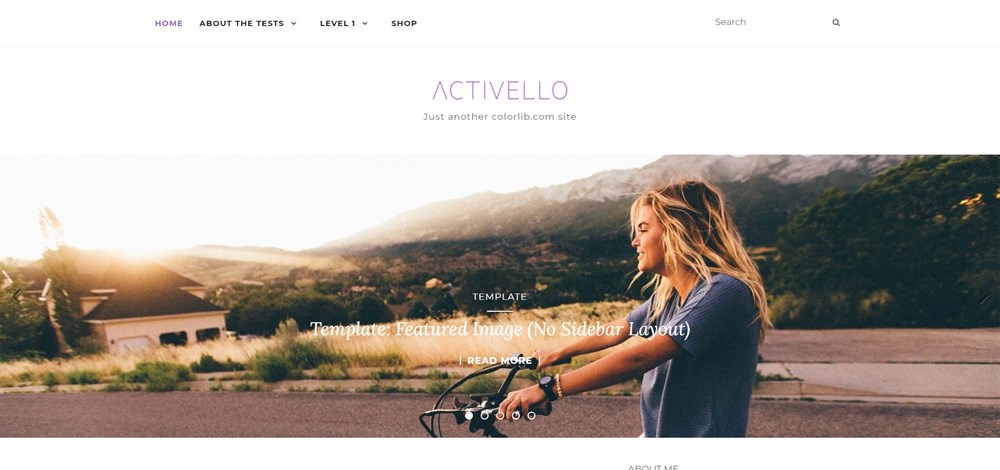 Activello Theme Demo site