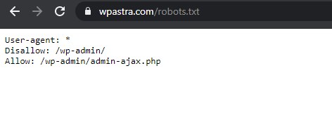 Robots.txt setting