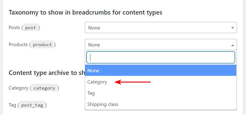 Yoast Breadcrumbs products