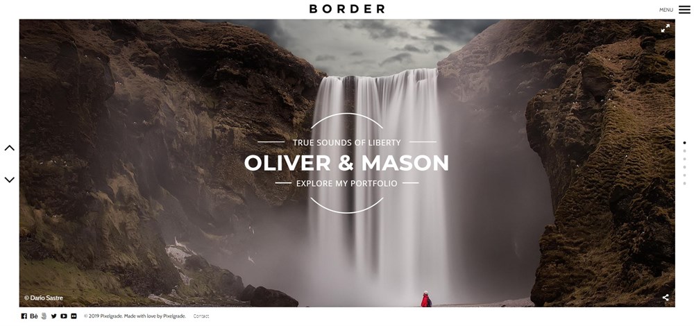 Border Photography WordPress Theme