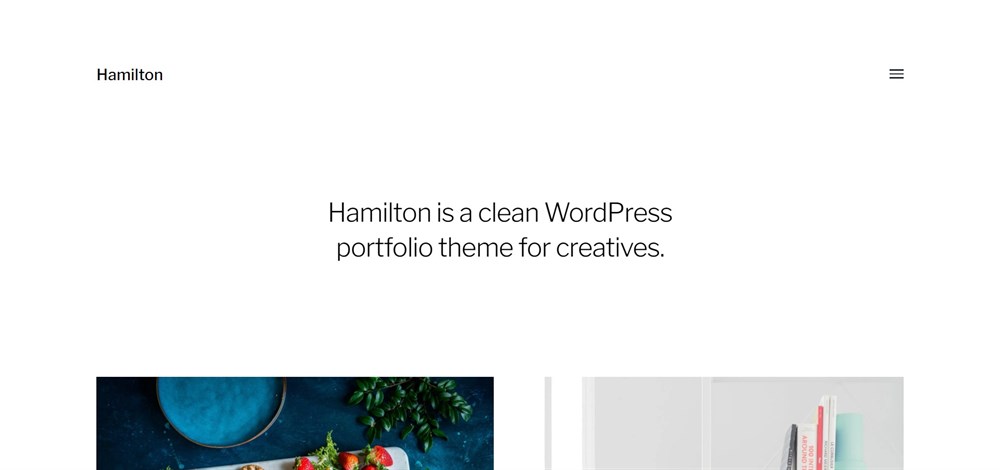 Hamilton WordPress demo site