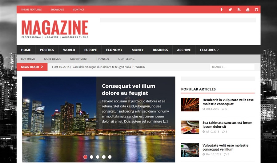 MH Magazine WordPress theme for adsense