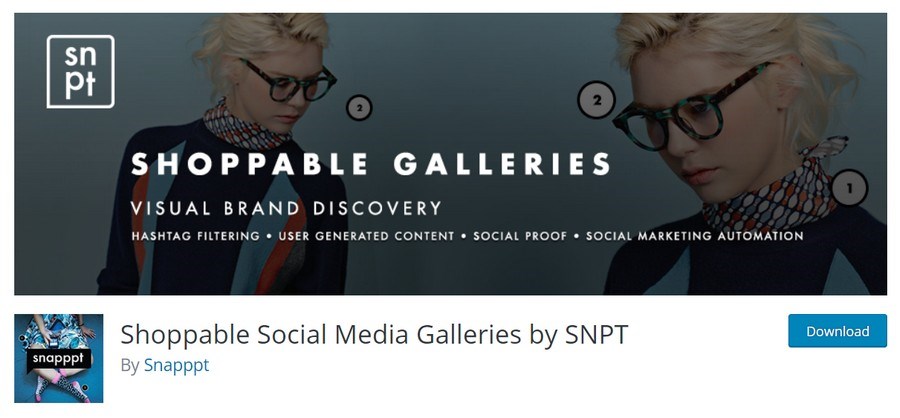 Shoppable social media galleries by SNPT