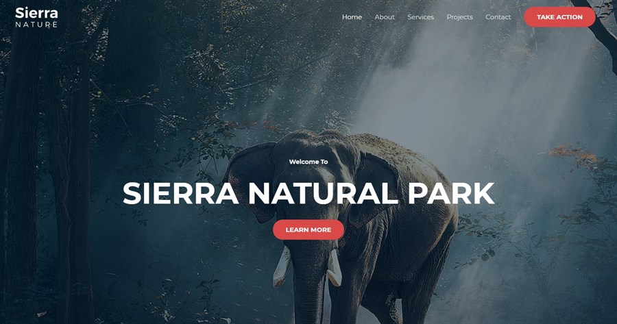 Sierra Nature WordPress website