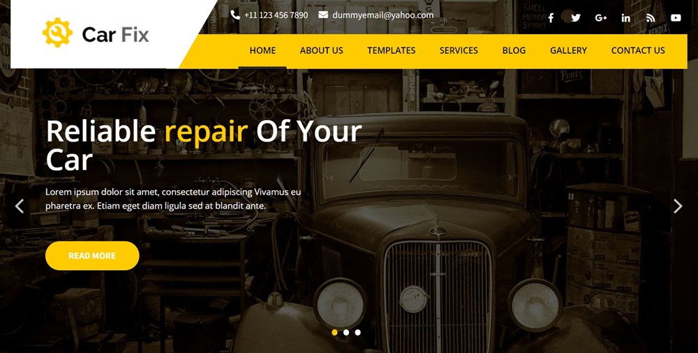 Car Fix website demo