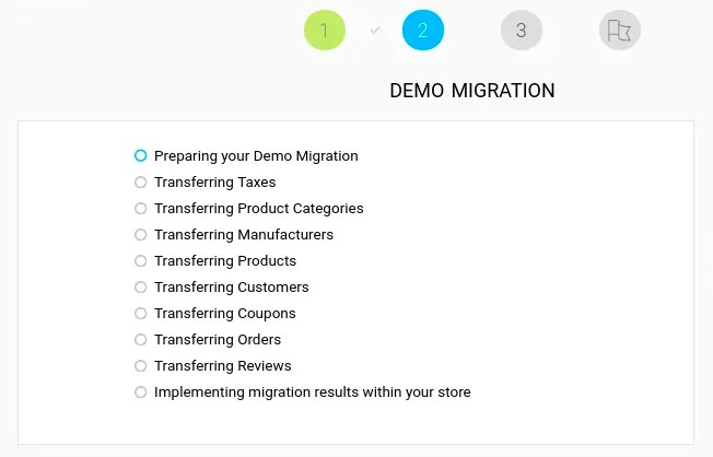 Cart2Cart data migration demo