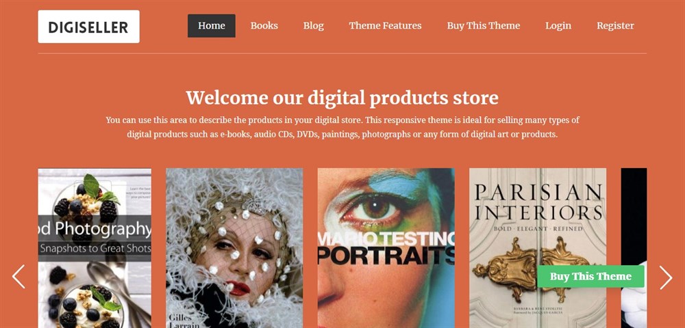 DigiSeller WordPress theme demo