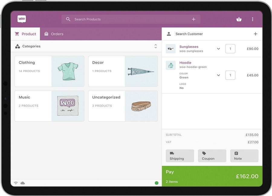 WooCommerce tablet mode