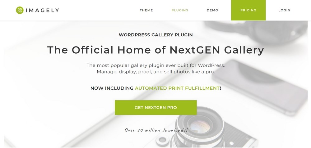 NextGEN Gallery WordPress plugin homepage