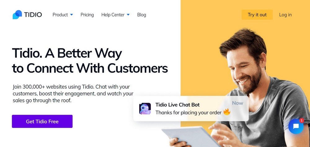 Tidio live chat for WordPress