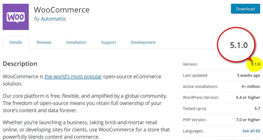 WooCommerce latest version