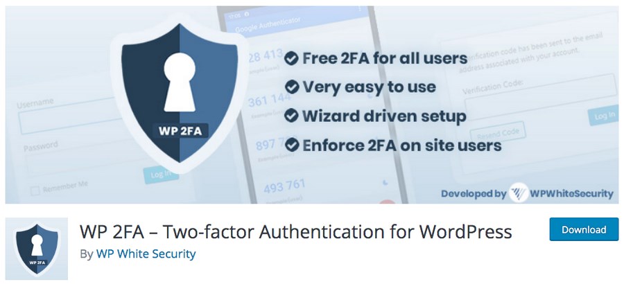 WP 2FA WordPress plugin
