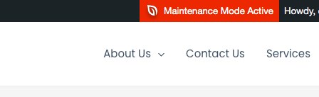active maintenance mode