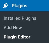 go to plugin editor