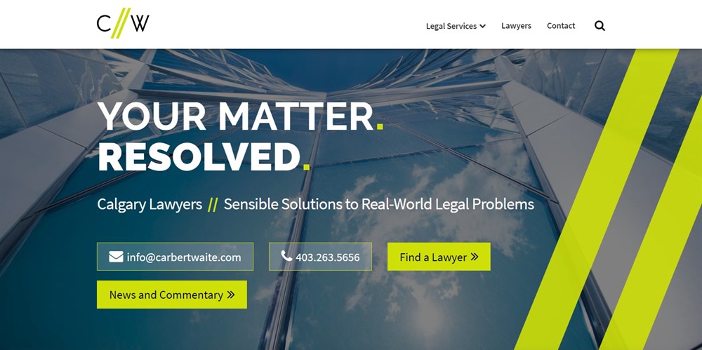 Carbert Waite LLP site