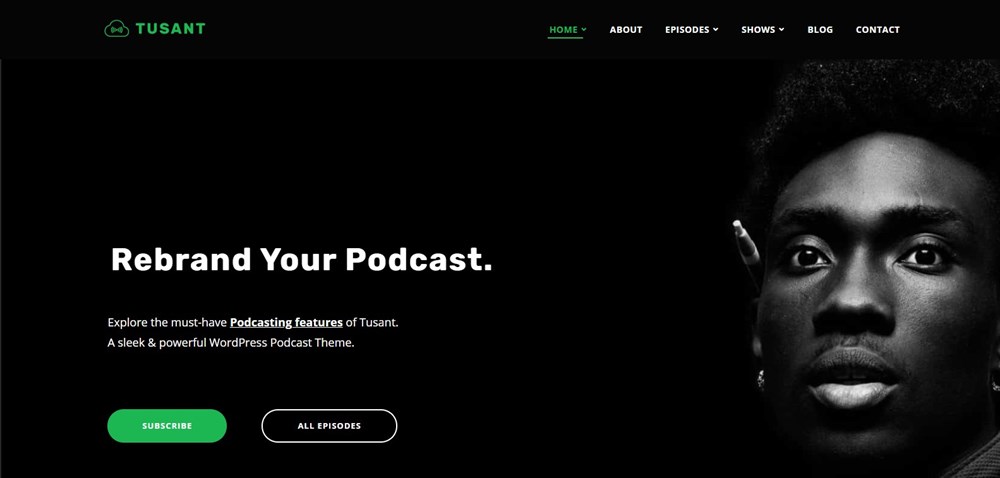 Tusant Podcast & Music WordPress Theme