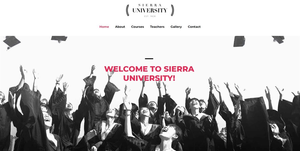 University Astra template