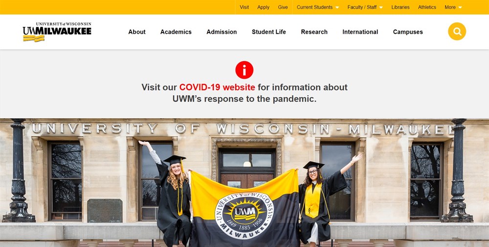 University of Wisconsin website