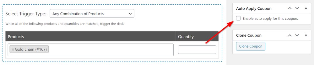 WooCommerce auto apply coupon