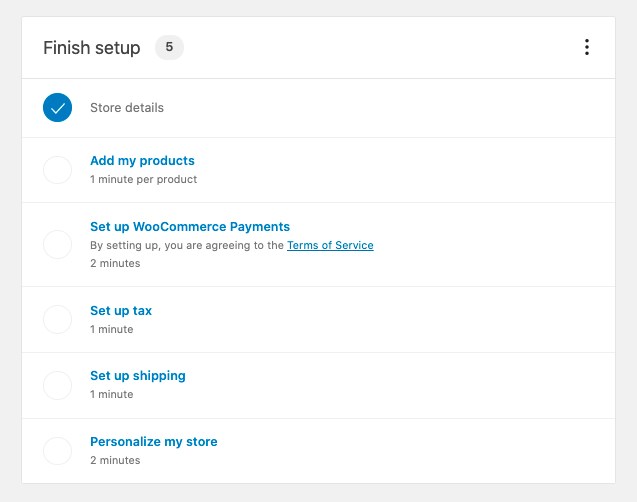 WooCommerce setup 6