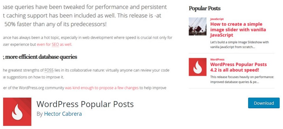 WordPress Popular Posts plugin