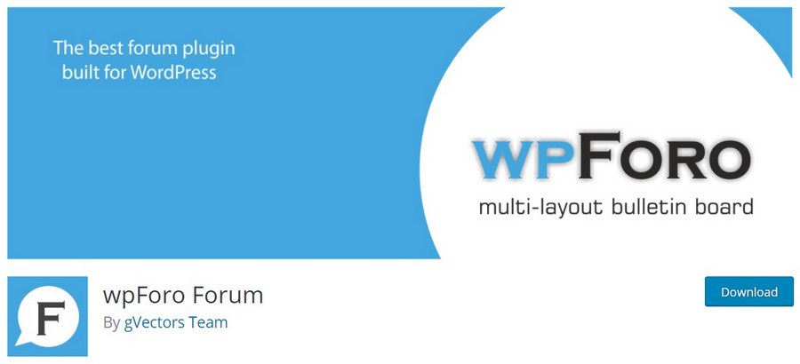 wpForo Forum WordPress plugin