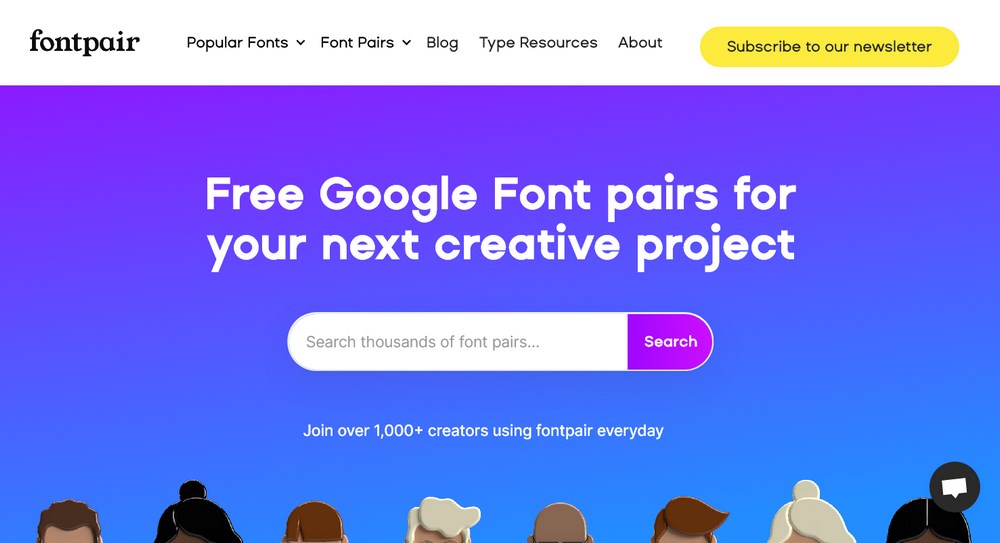 fontpair homepage