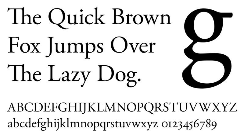 serif font