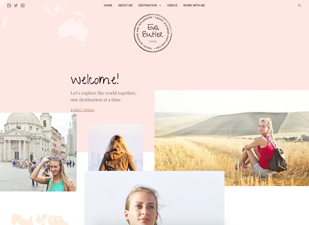 Travel Blogger Starter Template